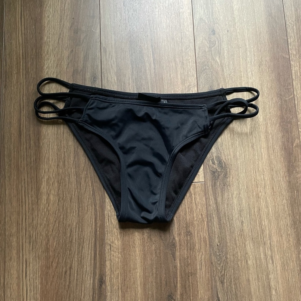Strappy Black Bikini Bottom